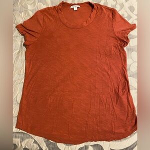 James Perse Womens Tee Shirt Short Sleeve (Size 2) NEVER WORN!!! (Burnt Orange)